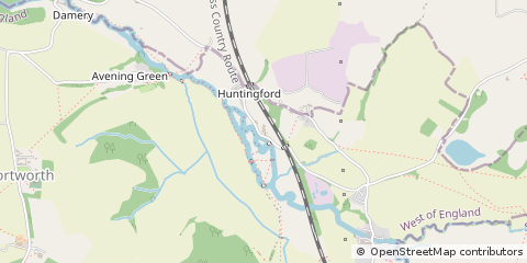 Map of Wotton Under Edge, Gloucestershire