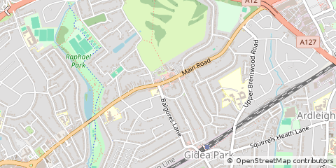 Map of Romford
