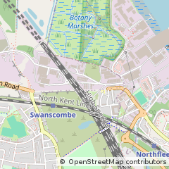 Map of Gravesend, Kent