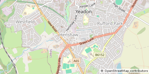 Map of Yeadon, Leeds