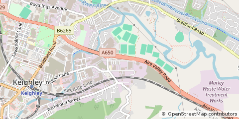 Map of Keighley, West Yorkshire