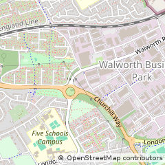 Map of Andover, Hampshire,