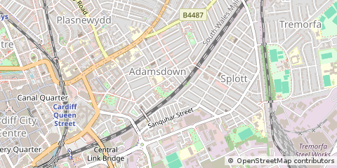 Map of Cardiff