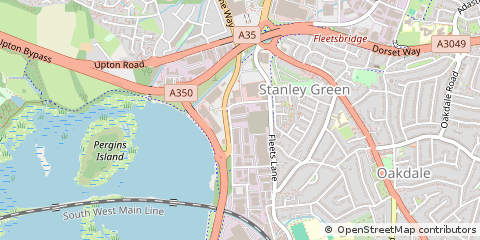 Map of Poole, Dorset
