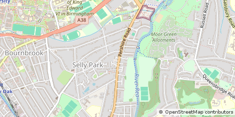 Map of Birmingham, West Midlands