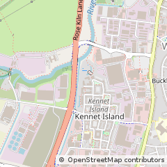 Map of Reading, Kennet Island