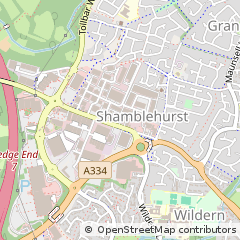 Map of Southampton, Hampshire