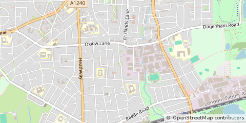 Map of Dagenham