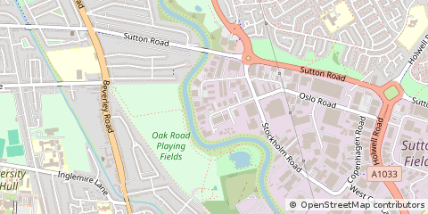 Map of Hull, East Yorkshire