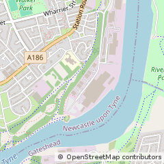 Map of Wincomblee Road, Newcastle Upon Tyne