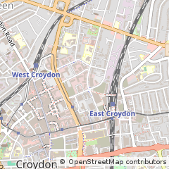 Map of Croydon
