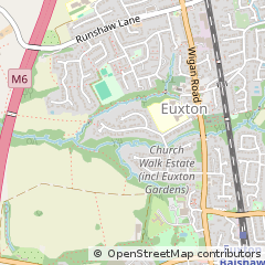 Map of Chorley, Lancashire
