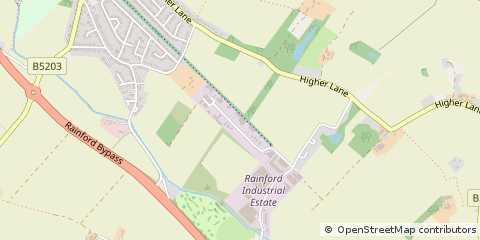 Map of ST. Helens, Merseyside