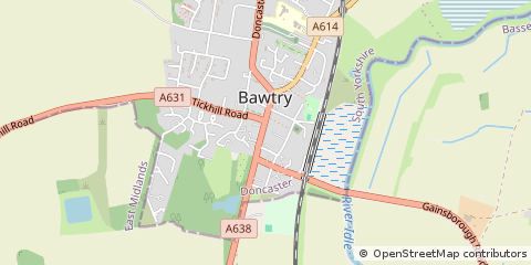 Map of Doncaster, South Yorkshire