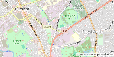 Map of Stoke-on-Trent