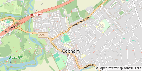 Map of Cobham