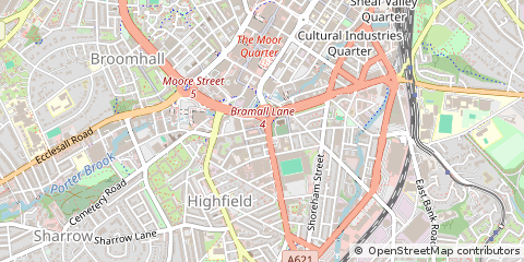 Map of Sheffield