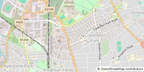 Map of Leicester