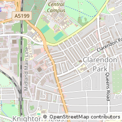 Map of Leicester