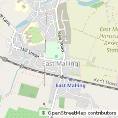 Map of East Malling, Kent