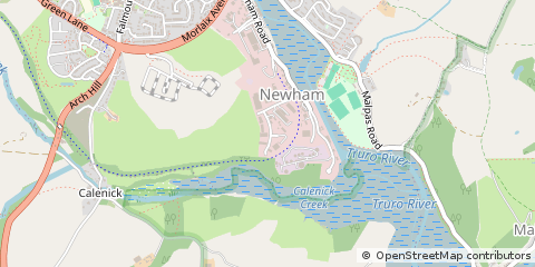 Map of Truro, Cornwall