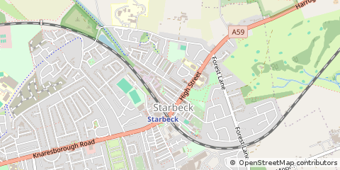 Map of Harrogate, North Yorkshire
