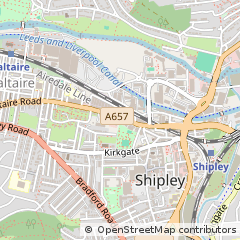 Map of Shipley, West Yorkshire