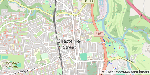 Map of Chester LE Street