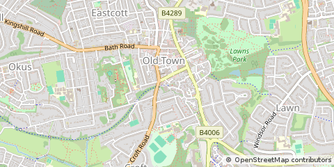 Map of Swindon, Wiltshire