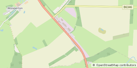 Map of Alnwick, Northumberland