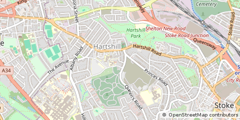 Map of Stoke-on-Trent
