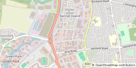 Map of Reading, Berkshire