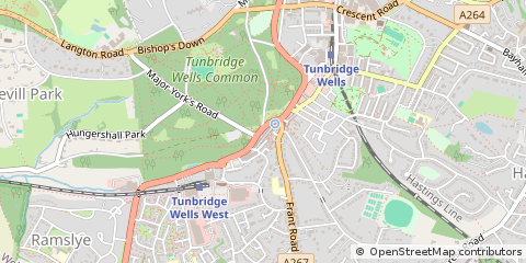 Map of Tunbridge Wells, Kent