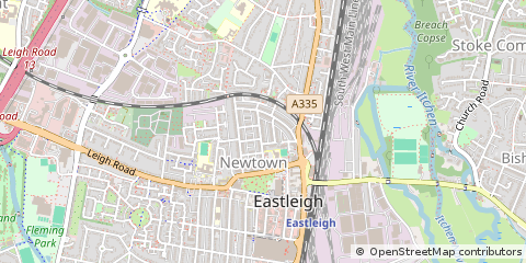 Map of Eastleigh, Hampshire