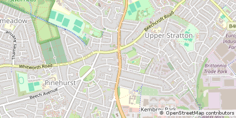 Map of Swindon