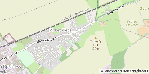 Map of Andover, Hampshire