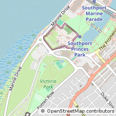 Map of Southport, Merseyside