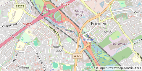 Map of Camberley