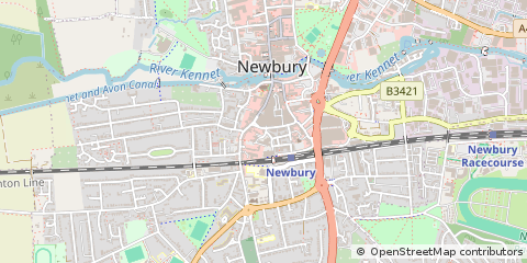 Map of Newbury, Berkshire