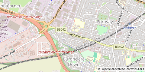 Map of Andover, Hampshire