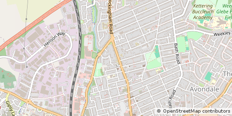 Map of Kettering, Northamptonshire