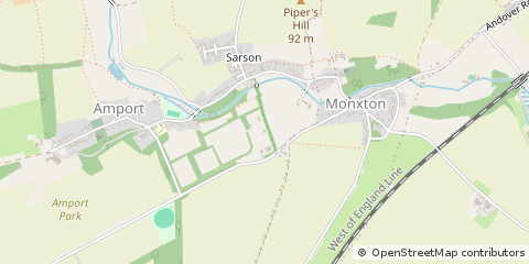 Map of Andover, Hampshire