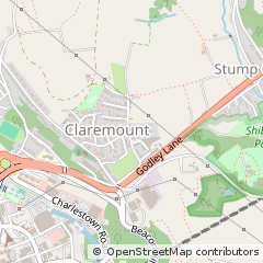 Map of Halifax, West Yorkshire