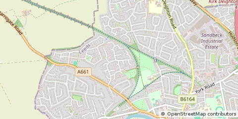Map of Wetherby, Leeds, West Yorkshire