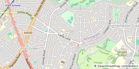Map of Birmingham