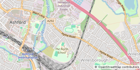 Map of Ashford, Kent