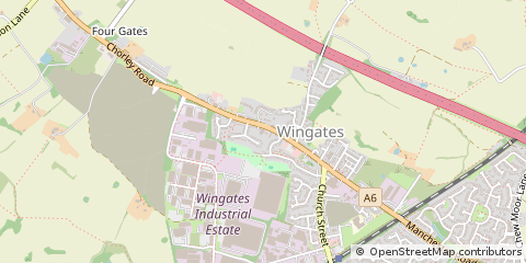 Map of Bolton, Lancashire