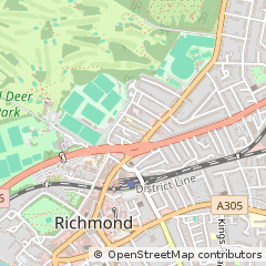 Map of Richmond, Surrey