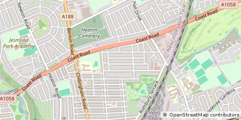 Map of Newcastle Upon Tyne