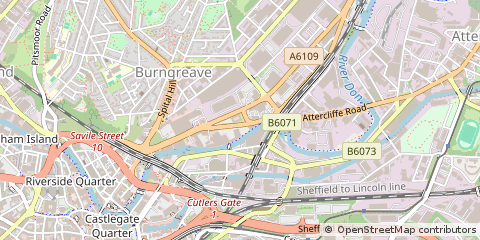 Map of Sheffield